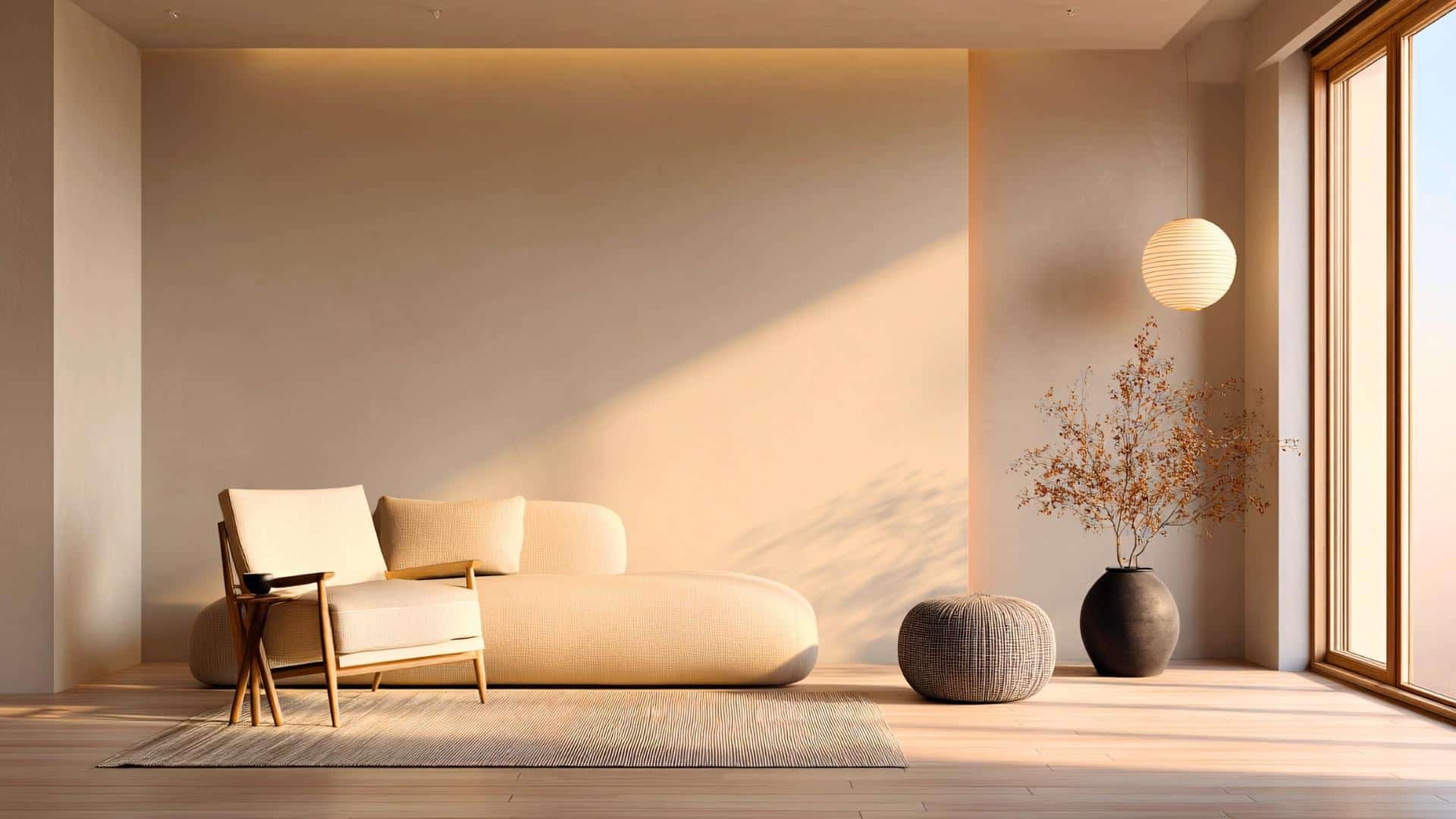 natural light benefits in michigan cozy sun lit room with open flooring beige furniture and walls modern home